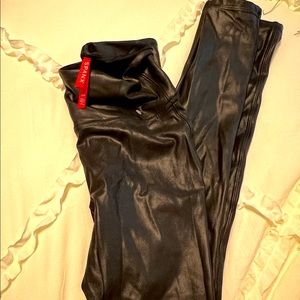 Never worn. Spanx leather leggings
